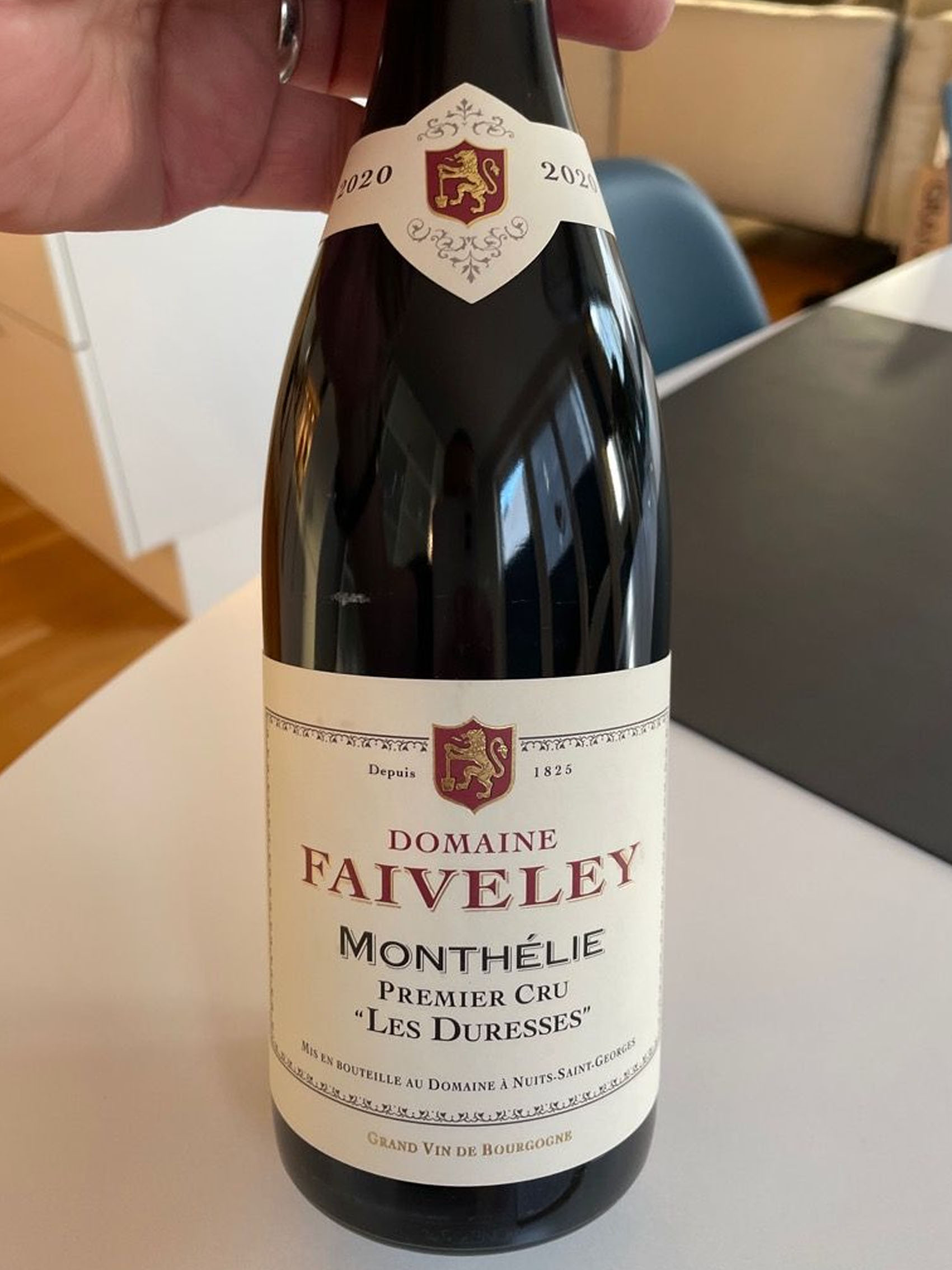 rượu vang domaine faiveley monthélie premier cru les duresses