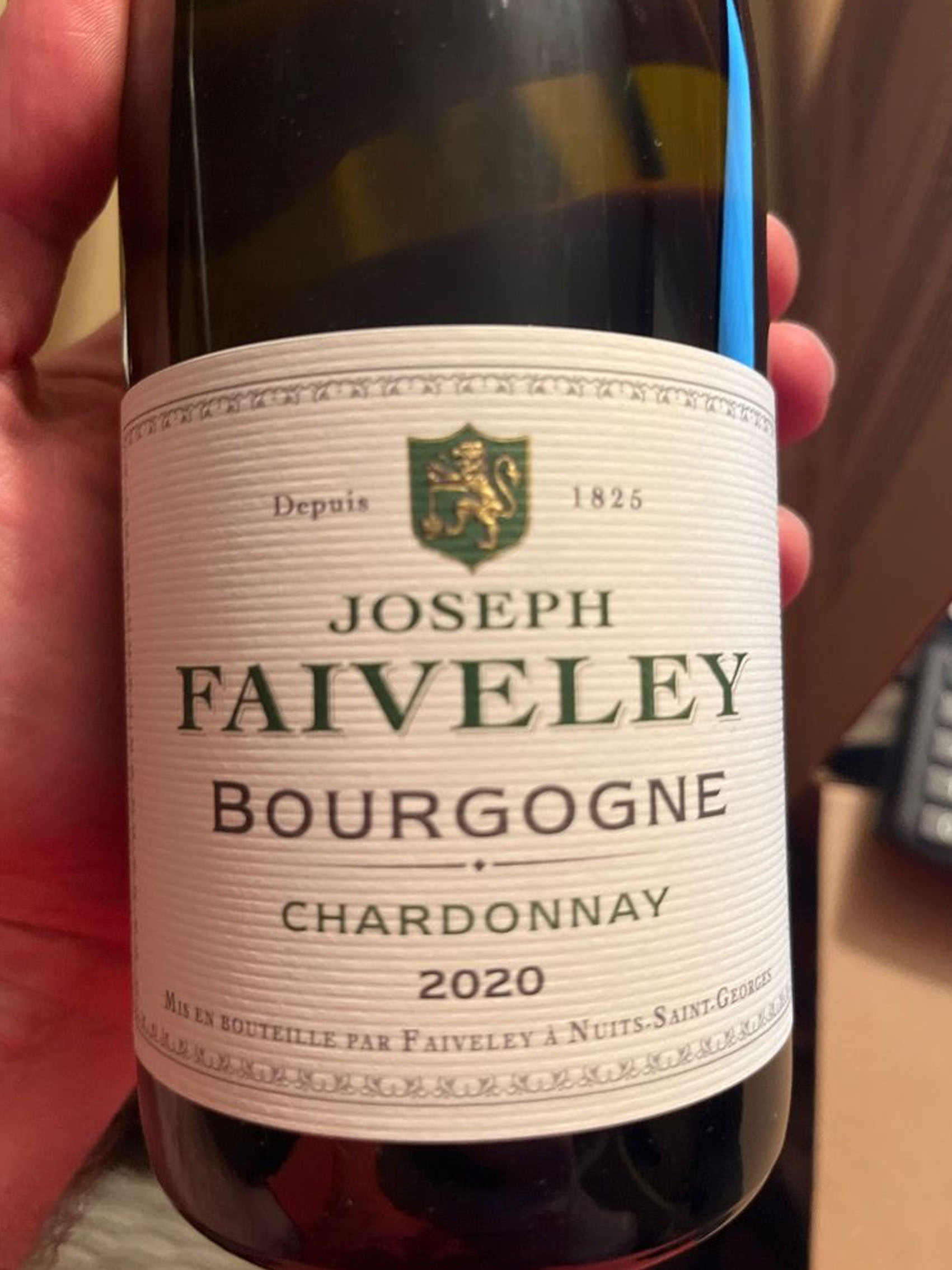 rượu vang joseph faiveley bourgogne chardonnay 2020