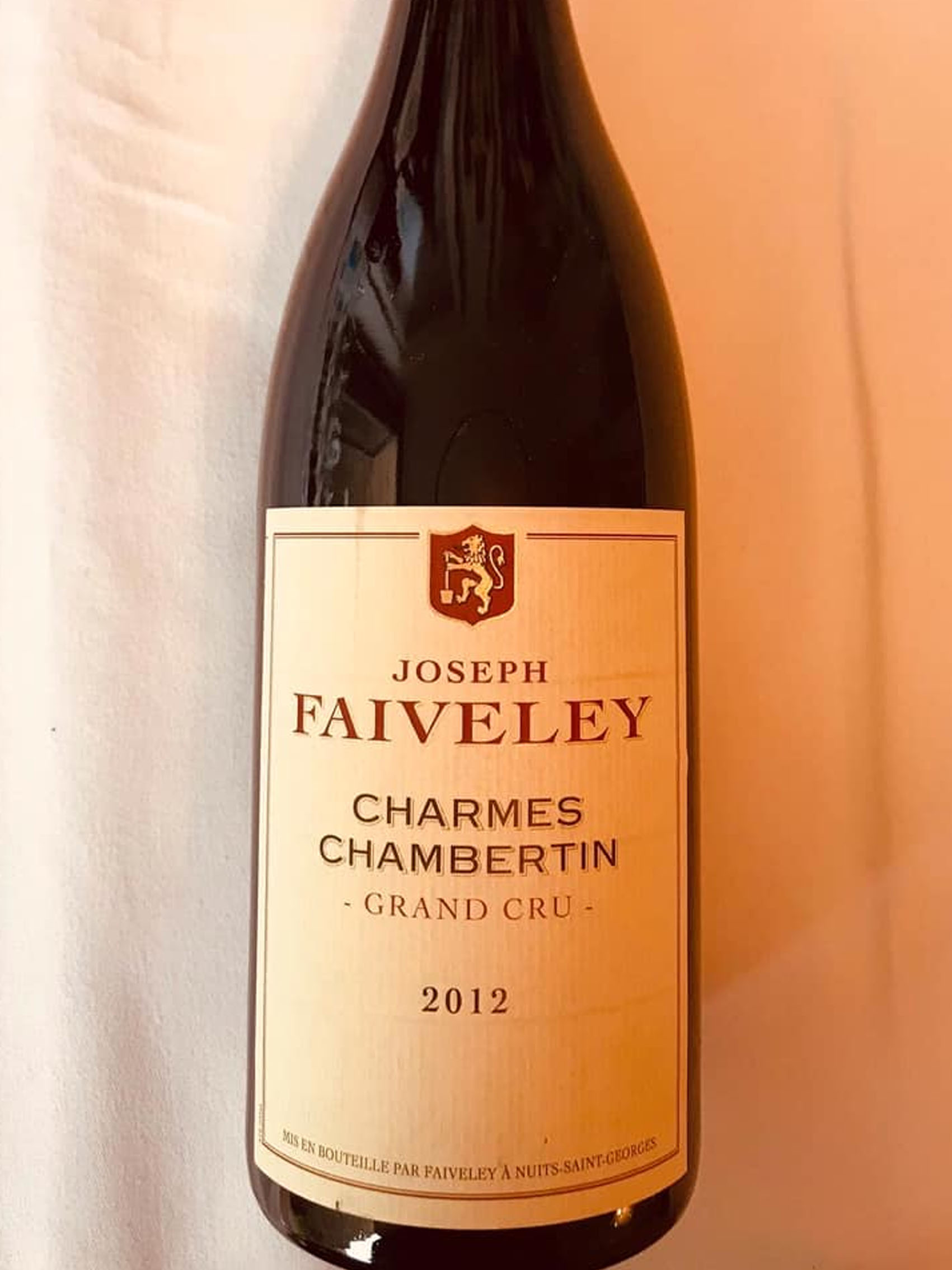 rượu vang joseph faiveley charmes chambertin grand cru