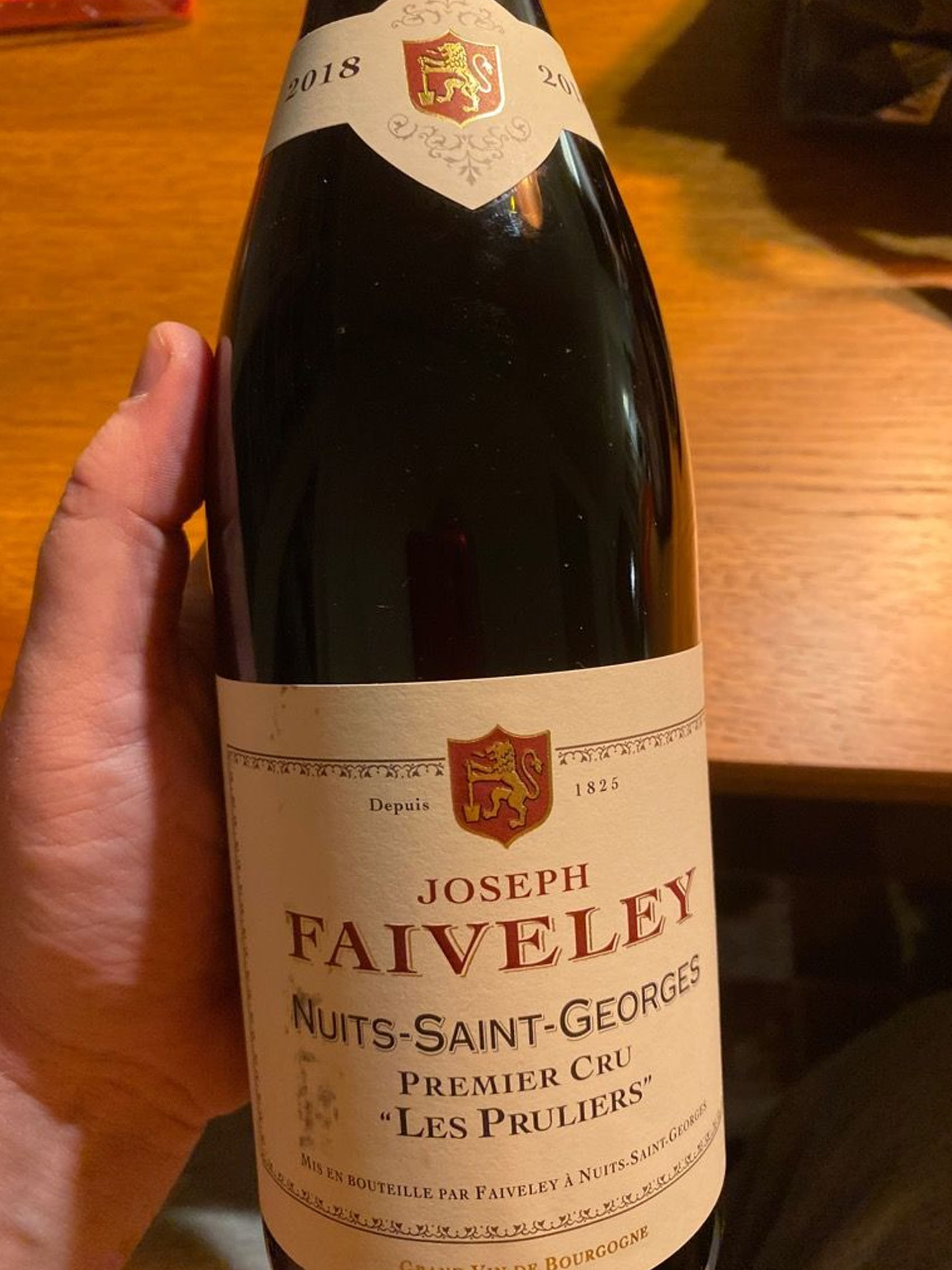 rượu vang joseph faiveley nuits saint georges premier cru les pruliers