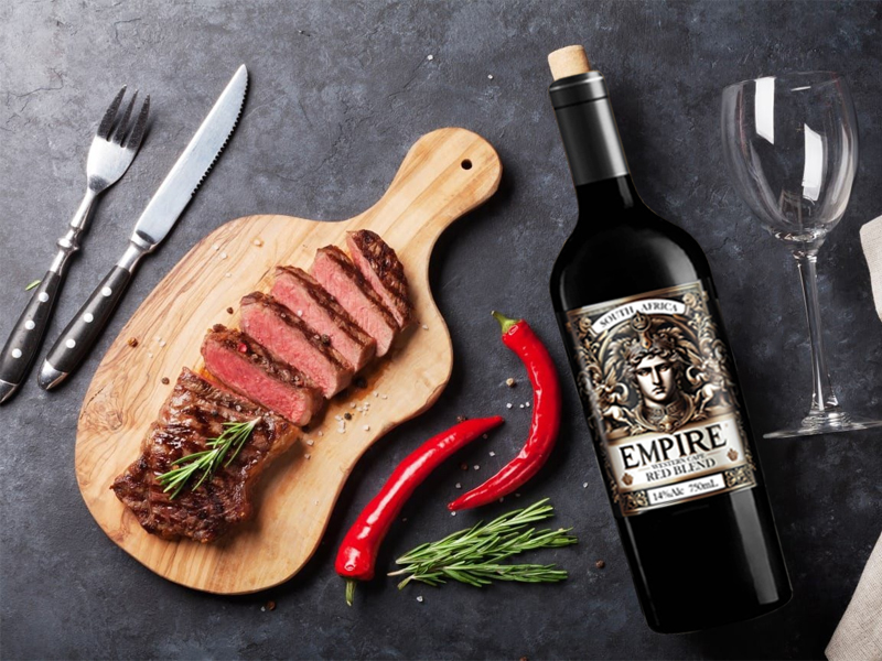 rượu vang nam phi empire western cape red blend