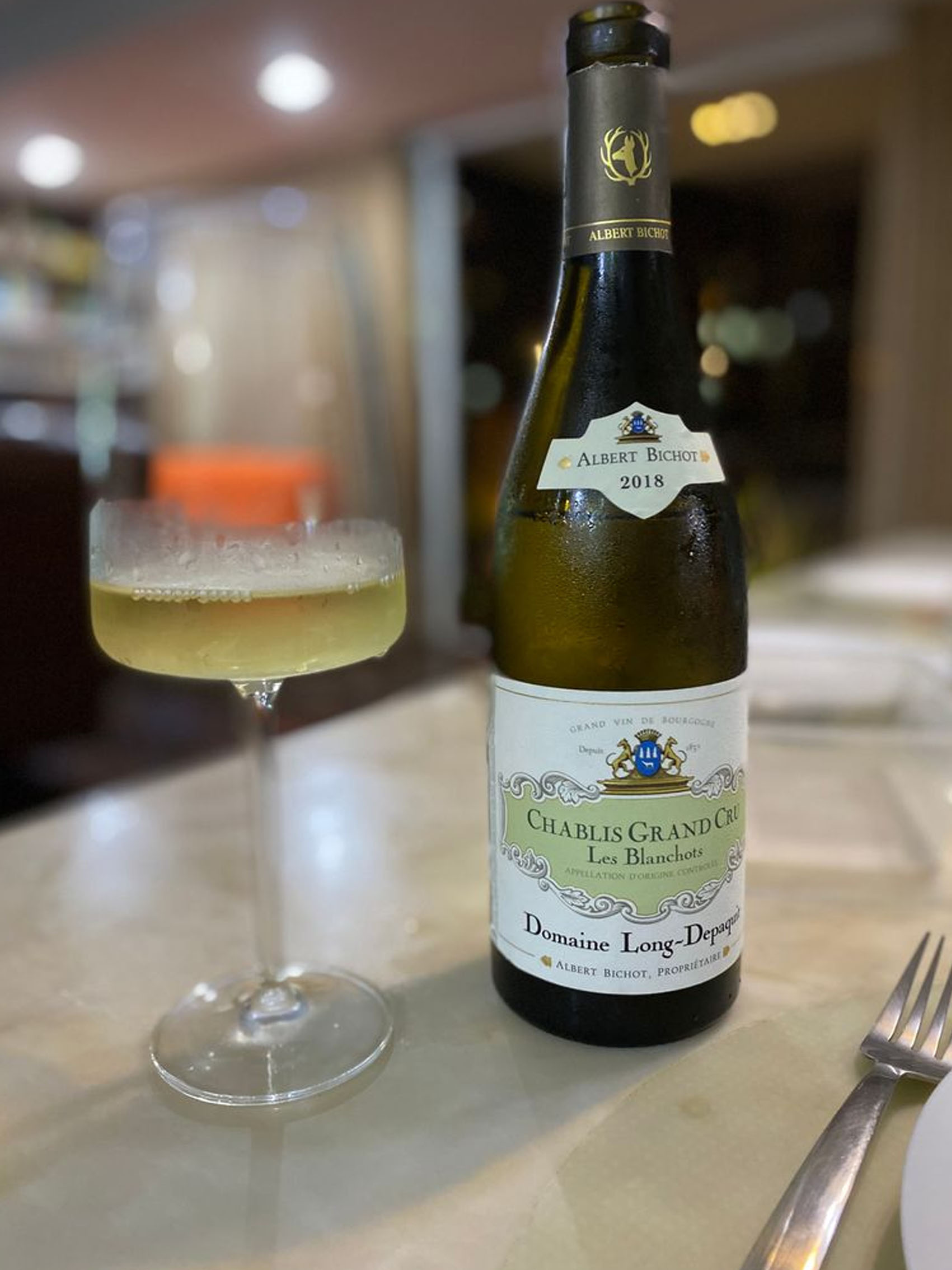 rượu vang pháp albert bichot domaine long-depaquit chablis grand cru les blanchots 2018