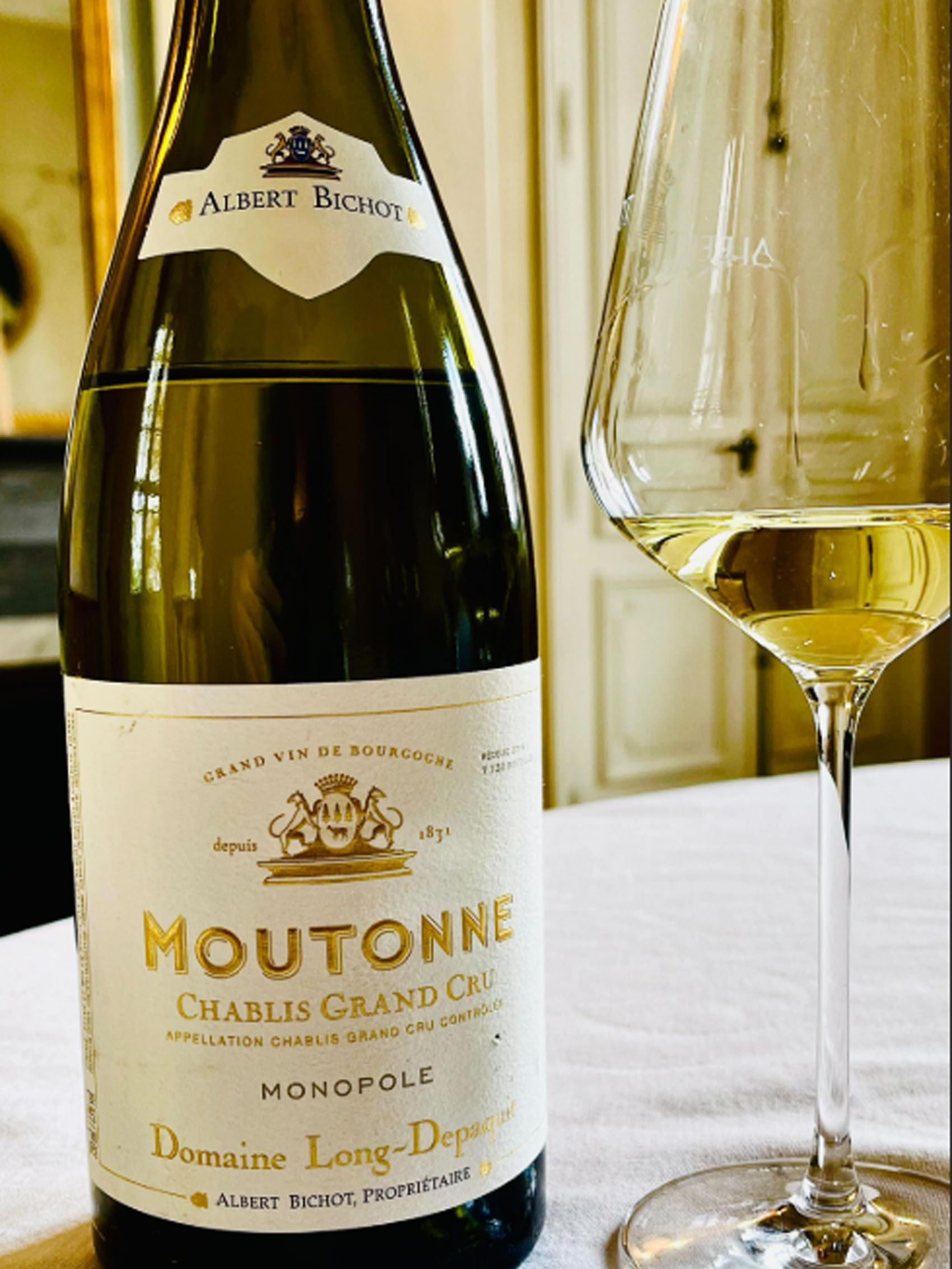 rượu vang pháp albert bichot domaine long-depaquit chablis grand cru moutonne monopole 2019