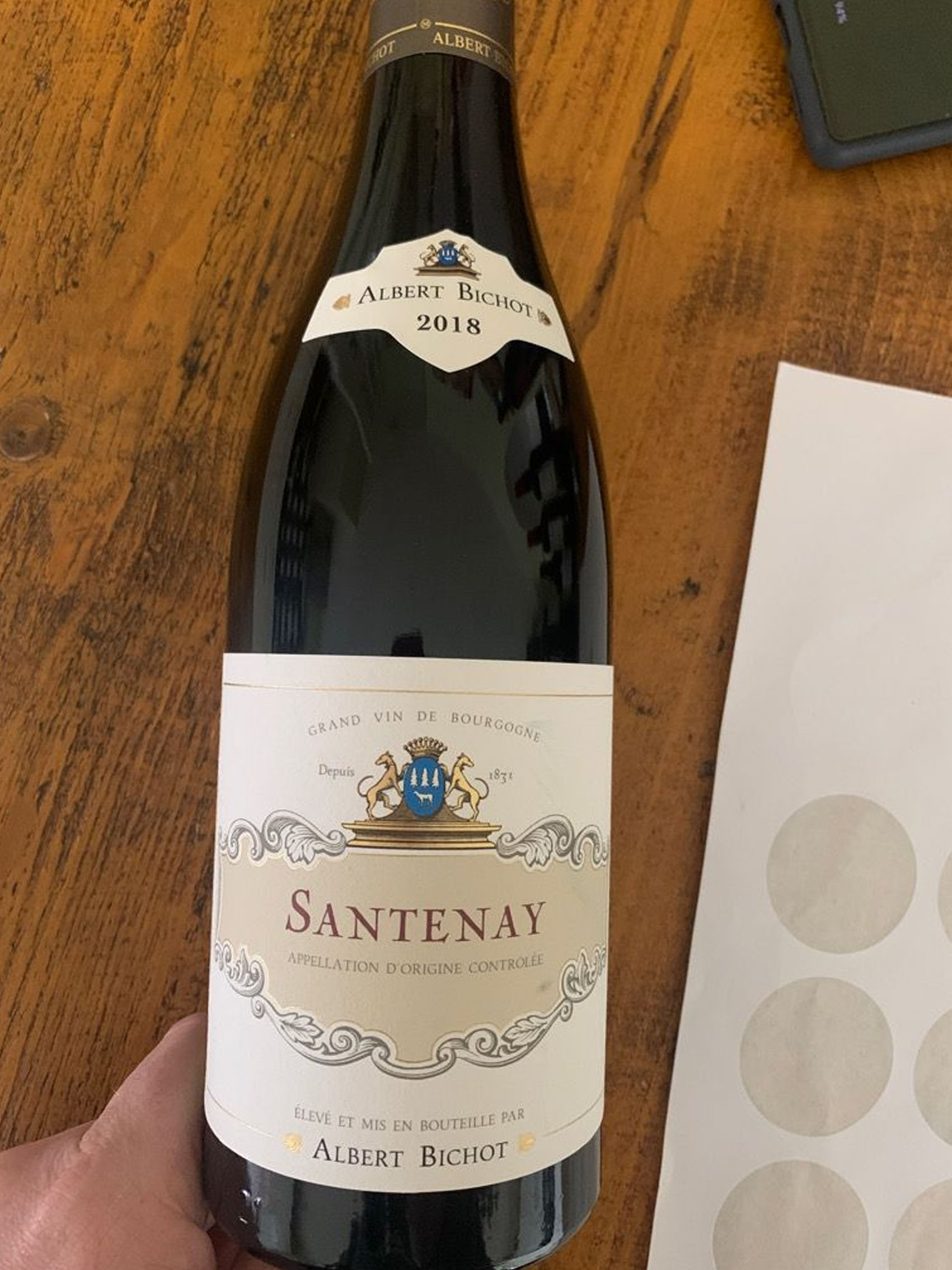 rượu vang pháp albert bichot santenay