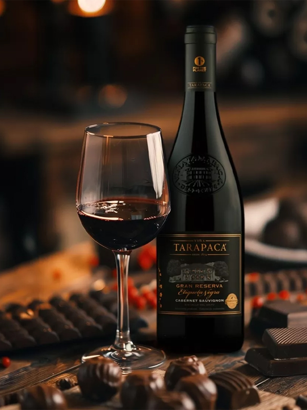 rượu vang tarapaca gran reserva etiqueta negra cabernet sauvignon