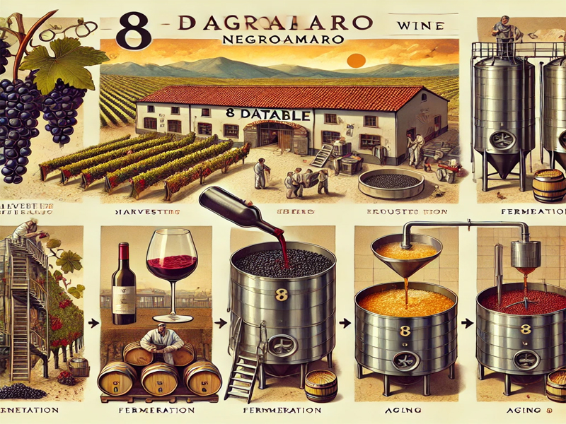 rượu vang ý 8 databile negroamaro