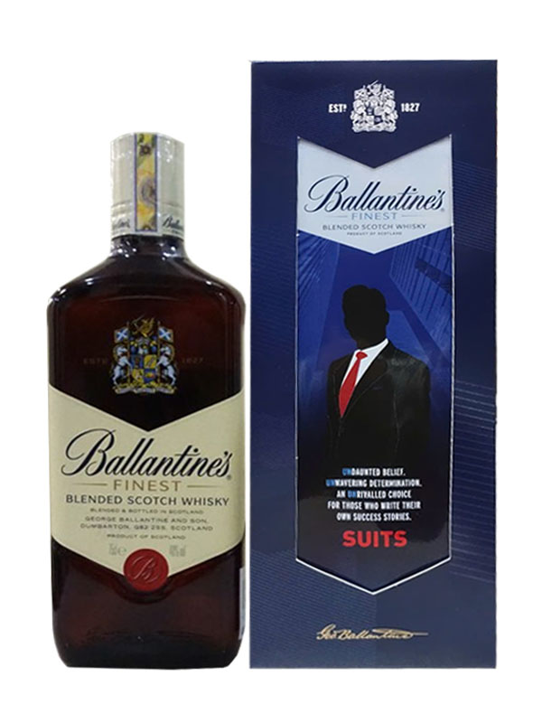 rượu whisky ballantines finest 750ml
