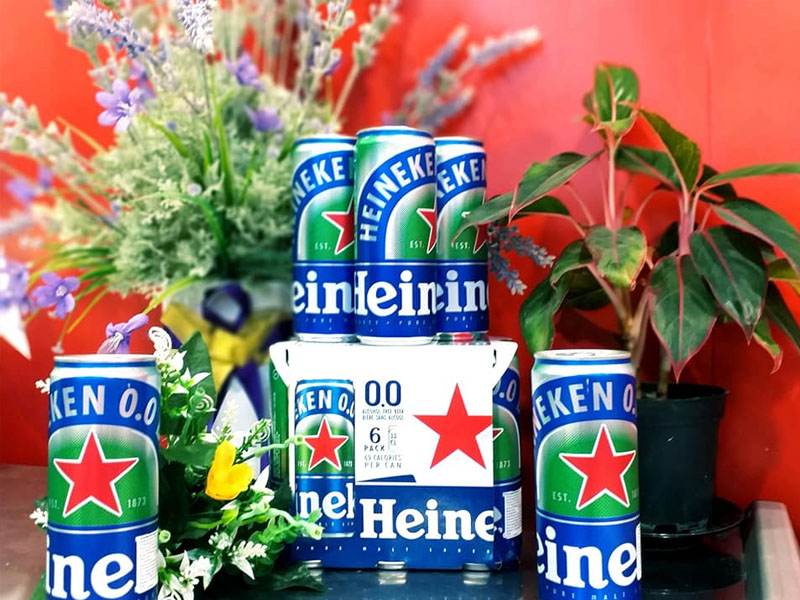 bia lon heineken 0 độ