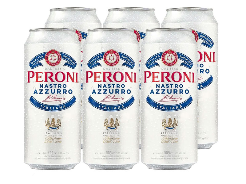 bia lon peroni nastro azzurro 5,1%