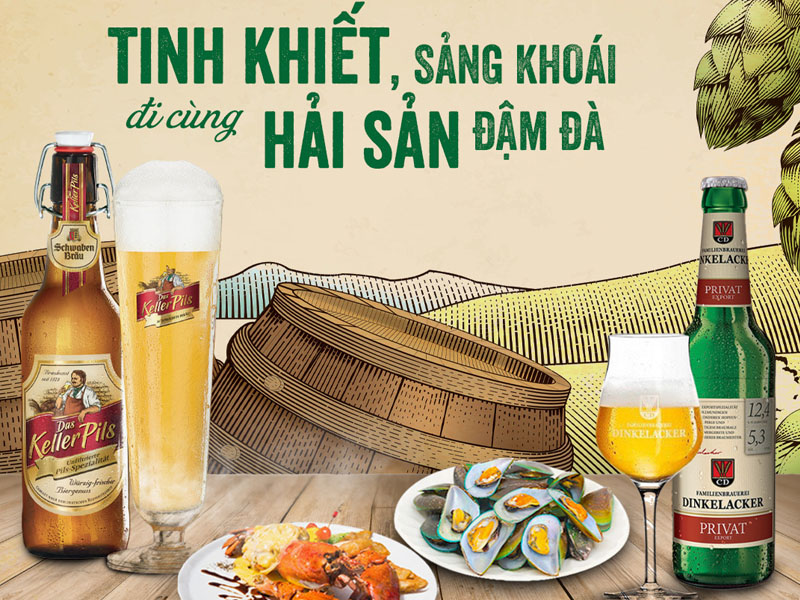 hộp quà bia đức dinkelacker privat export 12 chai/hộp