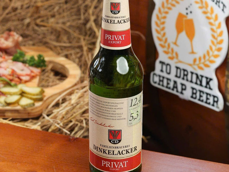 hộp quà bia đức dinkelacker privat export 12 chai/hộp