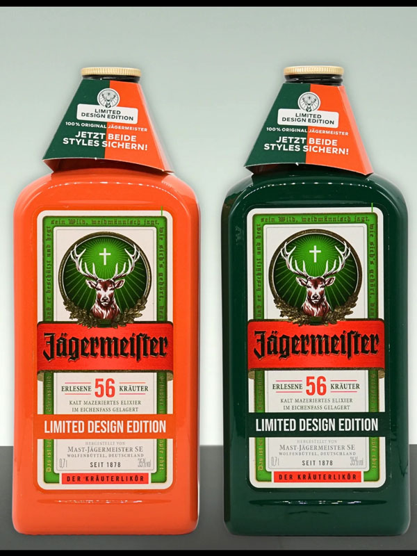 rượu đức jagermeister x pantone: herbal green