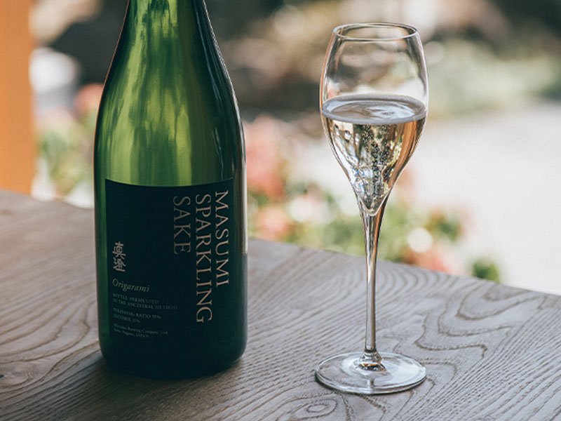rượu sake nhật masumi sparkling origarami