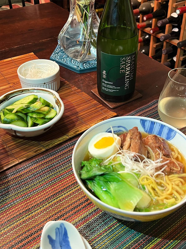 rượu sake nhật masumi sparkling origarami