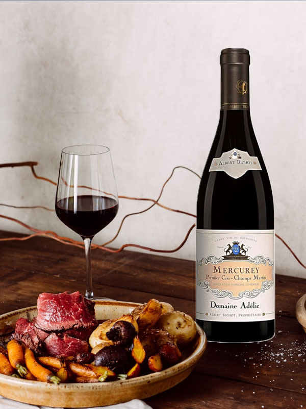 rượu vang albert bichot domaine adelie champs martin mercurey premier cru 2017