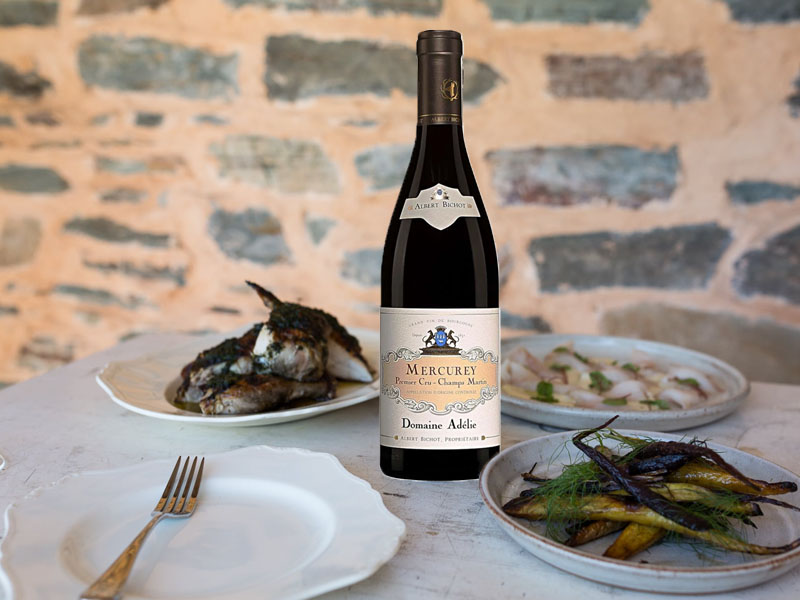 rượu vang albert bichot domaine adelie champs martin mercurey premier cru 2017