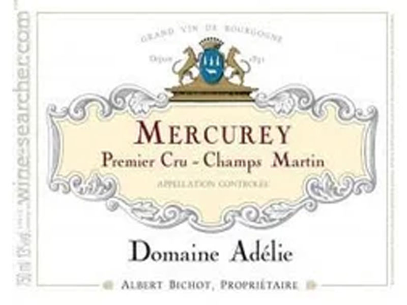rượu vang albert bichot domaine adelie champs martin mercurey premier cru 2018