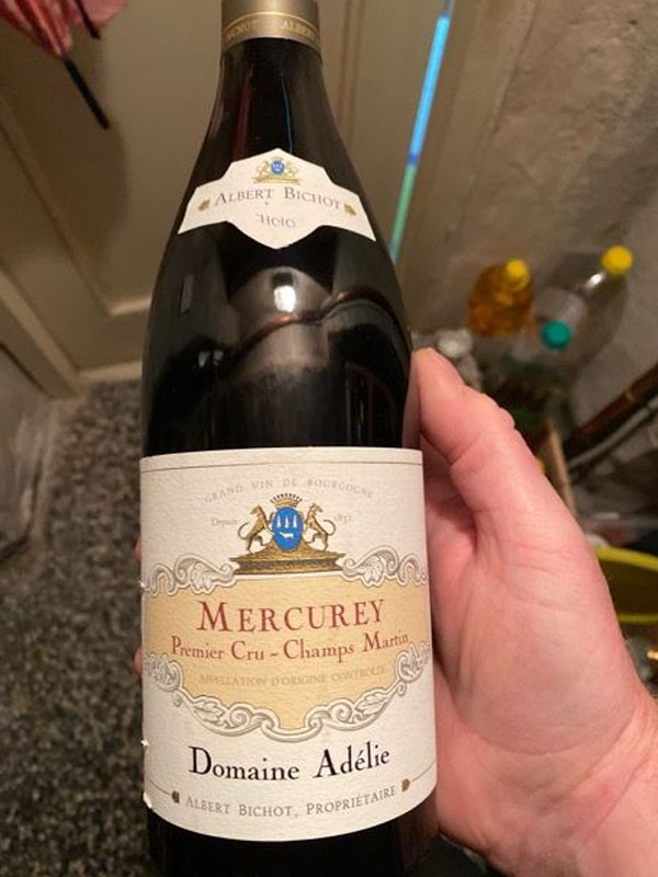 rượu vang albert bichot domaine adelie champs martin mercurey premier cru 2018