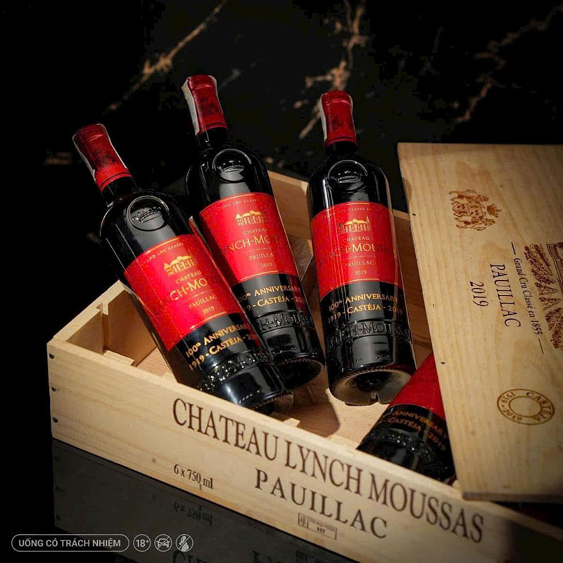 Rượu vang château lynch moussas 2019 bản kỷ niệm 100 năm