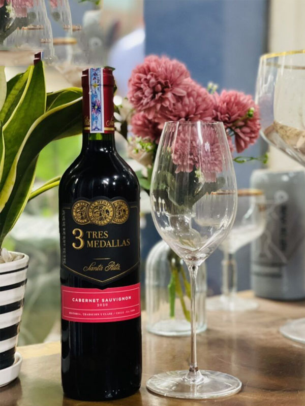 rượu vang santa rita tres medallas cabernet sauvignon