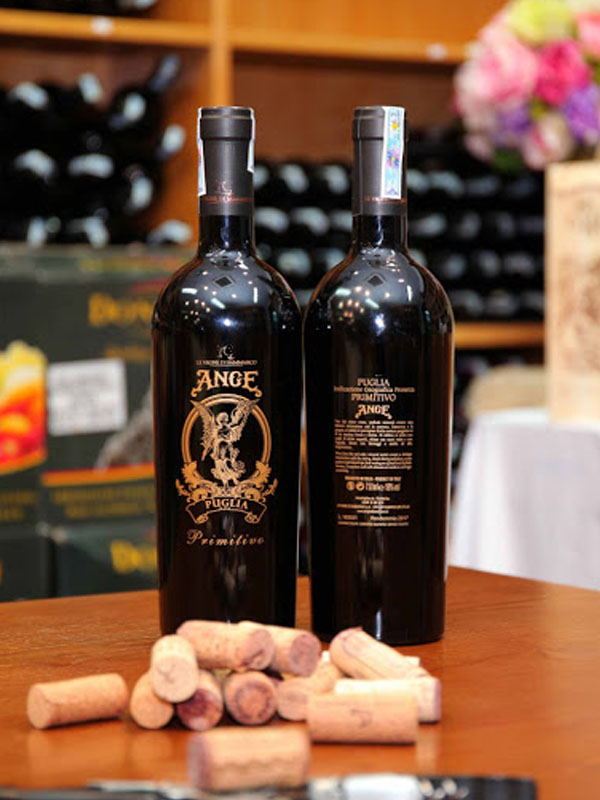 rượu vang ý ange primitivo salento puglia 18 độ