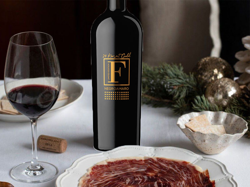 rượu vang ý f gold 24 karat limited edition