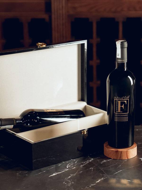 rượu vang ý f gold 24 karat limited edition