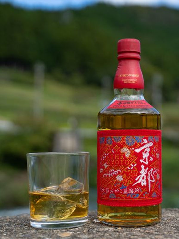 rượu whiskey kyoto nishijin ori aka- red 