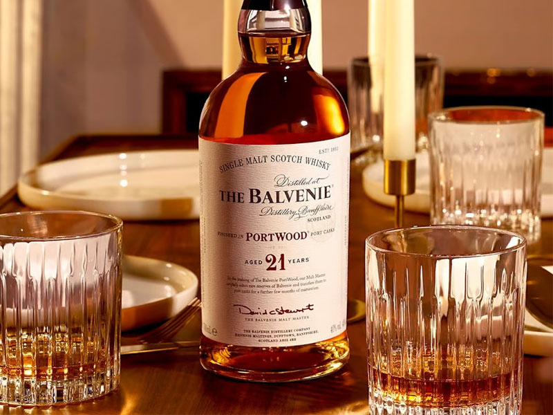 rượu whisky balvenie 21 portwood