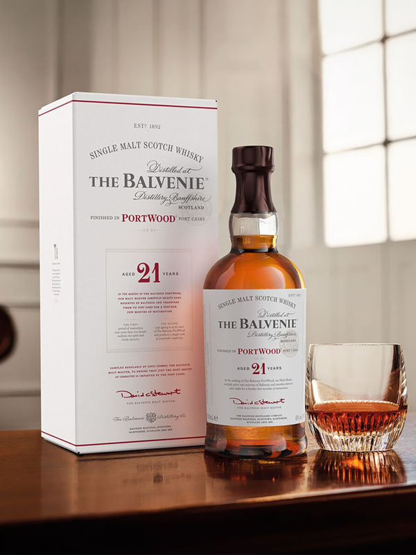 rượu whisky balvenie 21 portwood