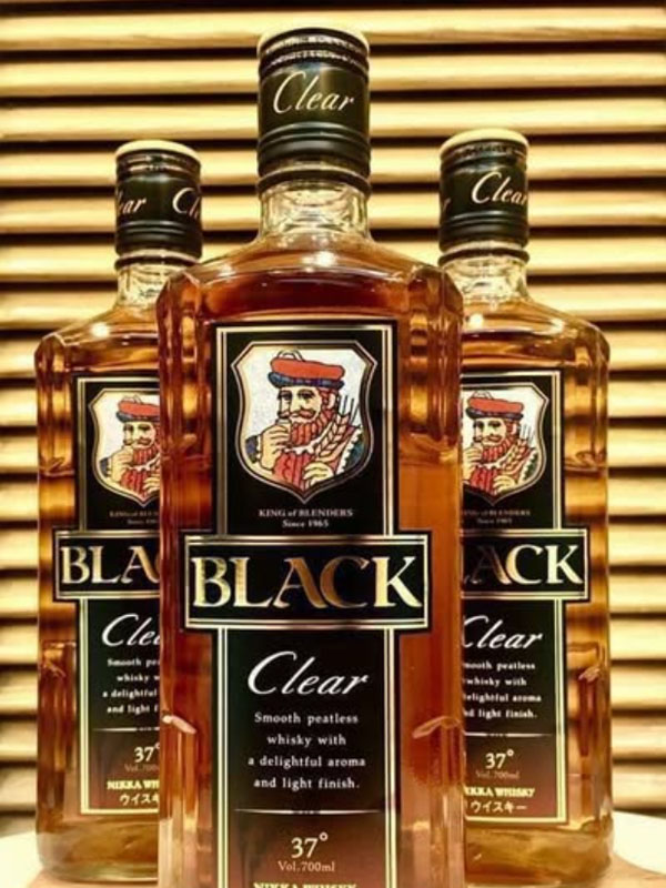 rượu whisky nhật nikka black clear