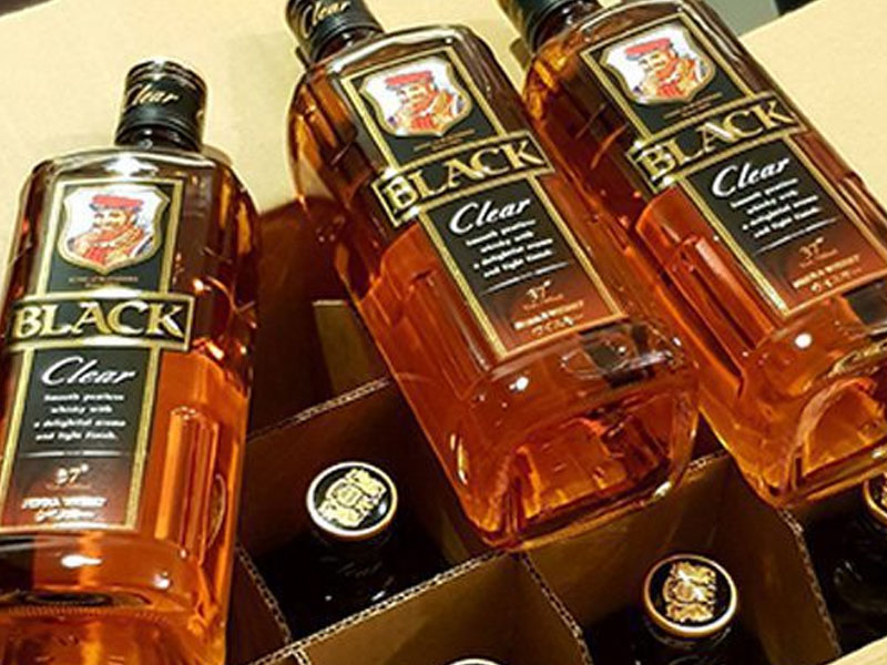 rượu whisky nhật nikka black clear