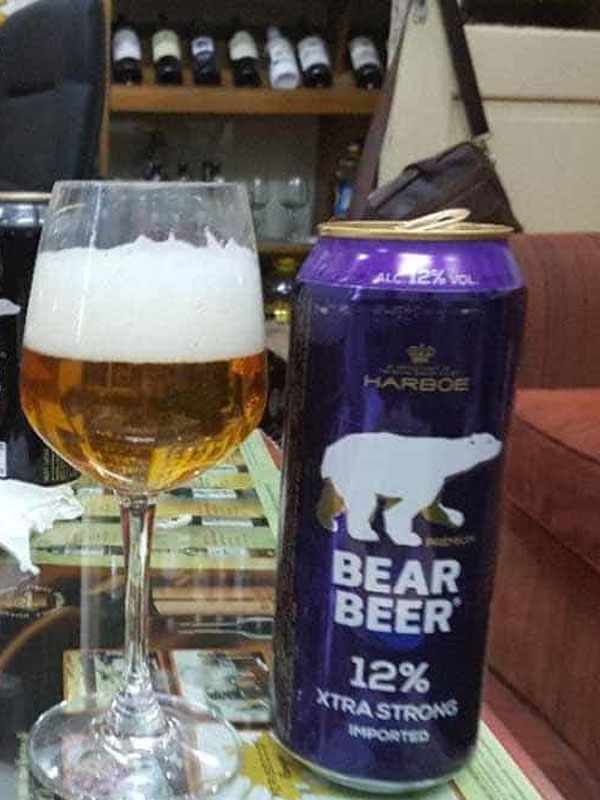 bia gấu bear beer extra strong 12% đức