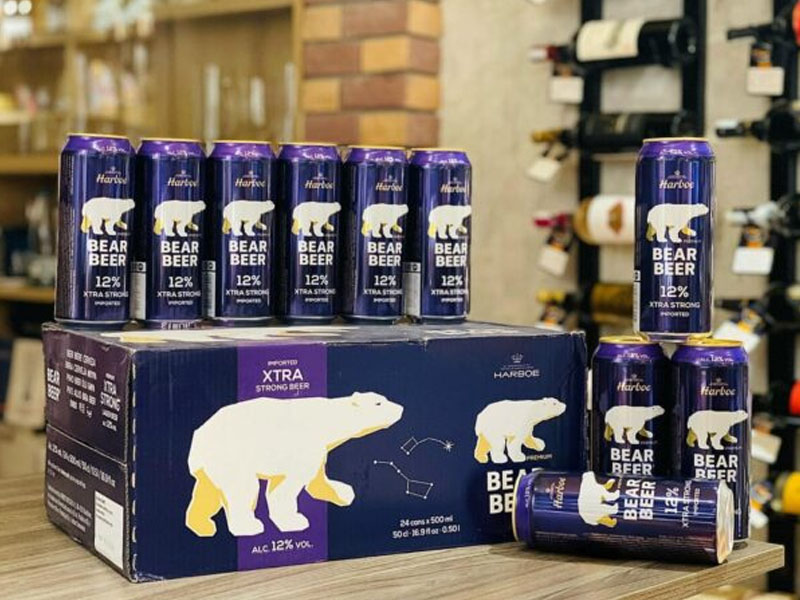 bia gấu bear beer extra strong 12% đức