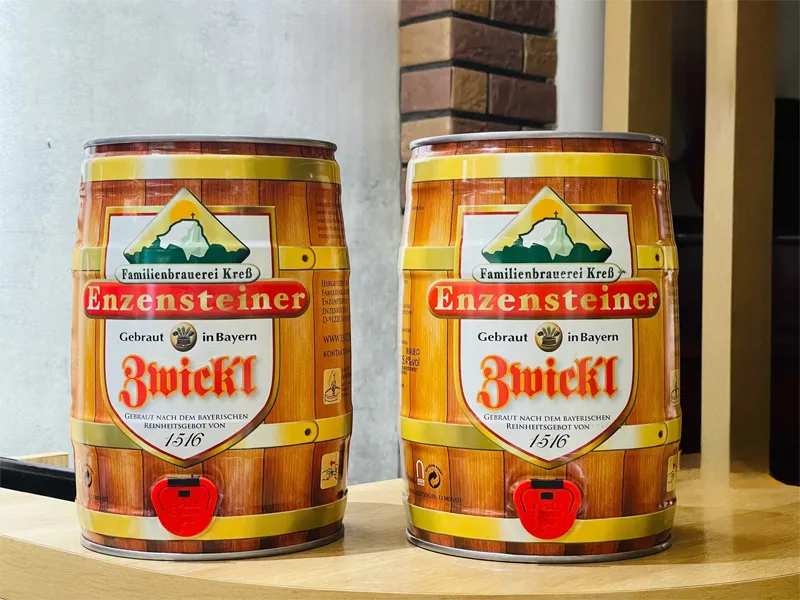 Bia enzensteiner zwickel 5.4% đức bom 5l