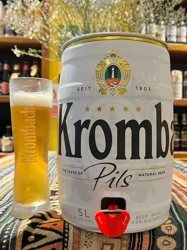 bia krombacher pils 4.8%– bom 5l