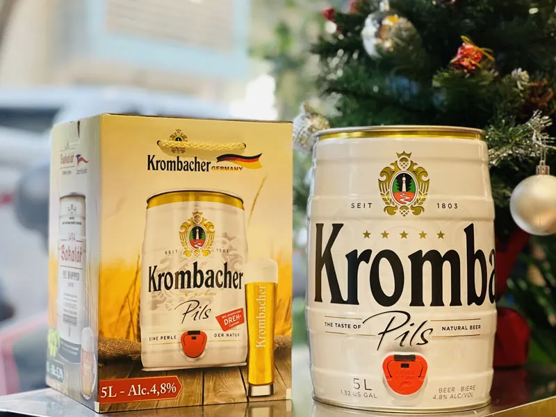 bia krombacher pils 4.8%– bom 5l