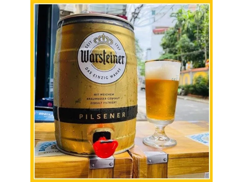 Bia warsteiner pilsner 4,8% bom 5l