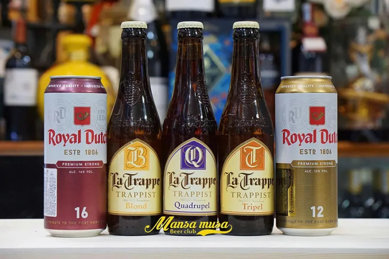 Combo 10 chai bia Hà Lan cao độ kết hợp chai và lon