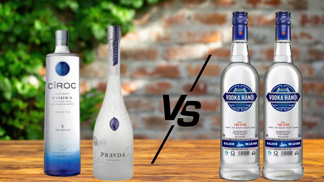 phân biệt vodka nhập khẩu và vodka nội địa?
