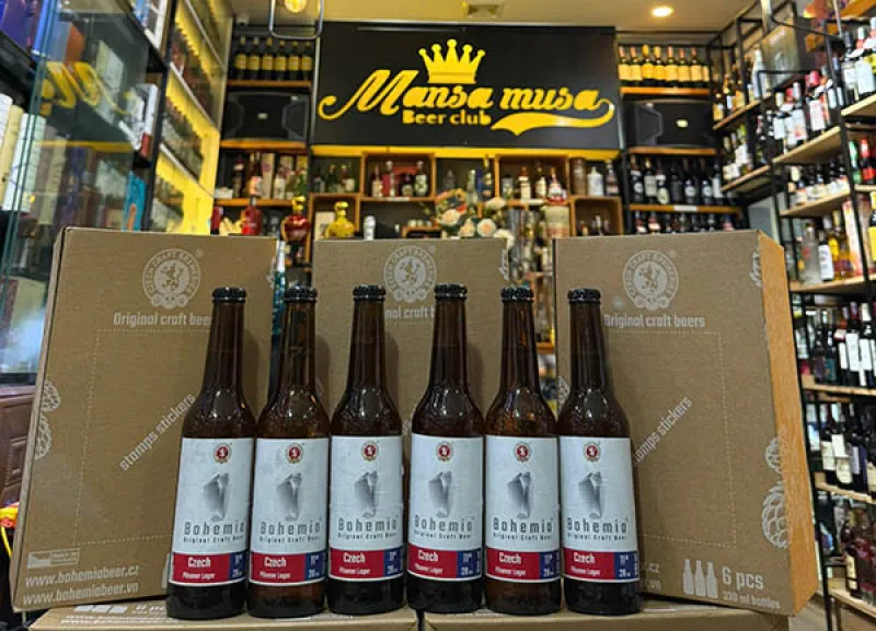 Combo 6 chai bia bohemia czech pilsener lager
