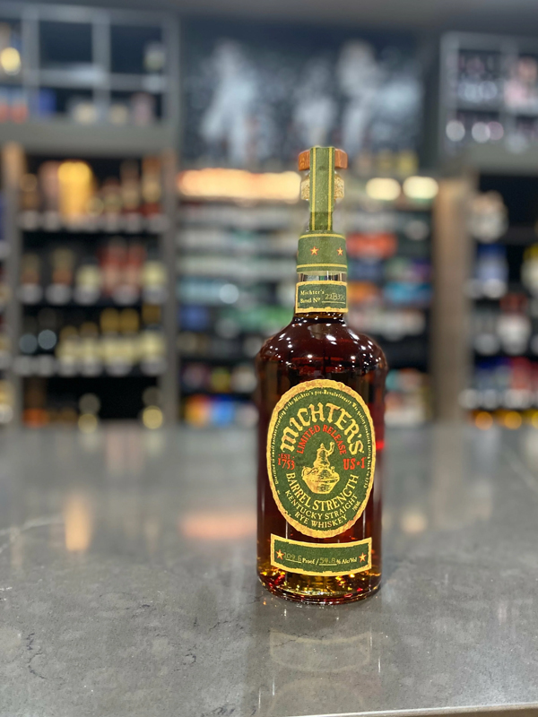 michter's us*1 limited release barrel strength rye whiskey