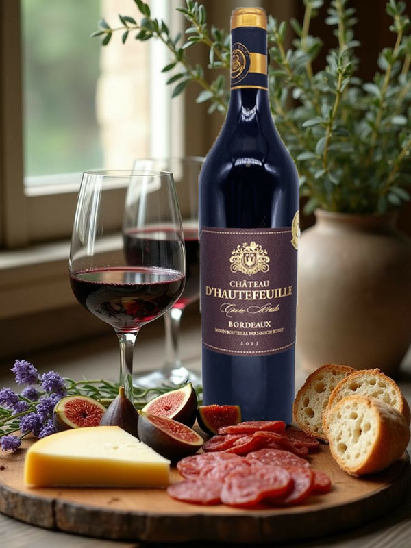 rượu vang château d'hautefeuille cuvée basile bordeaux