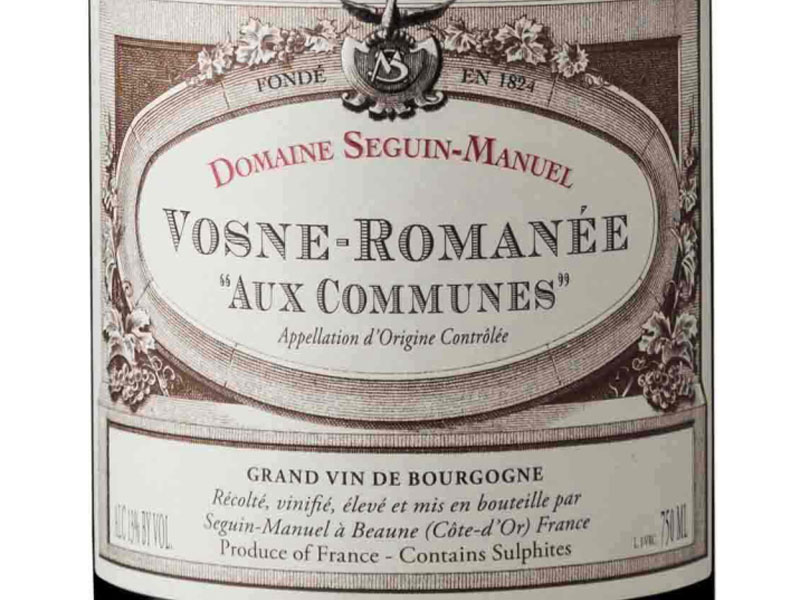 rượu vang seguin manuel vosne-romanee aux communes