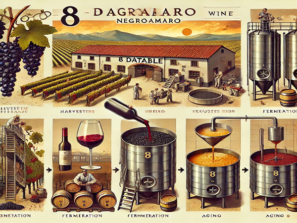 công nghệ sản xuất rượu 8 databile negroamaro hiện đại