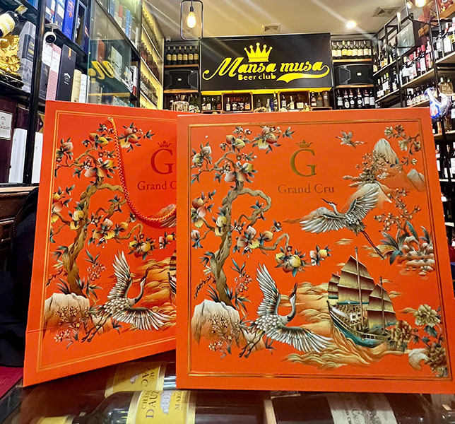 mẫu giỏ quà tết rượu vang 2026 độc quyền ba đình cao cấp