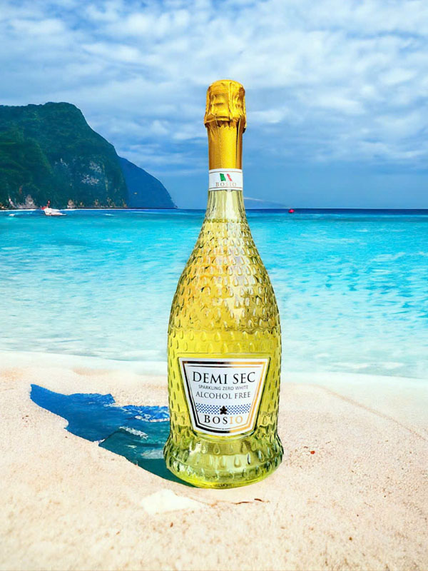 bosio zero demi sec sparkling white alcohol free