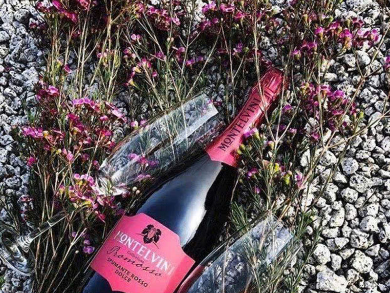 montelvini collezione promosso, spumante rosso dolce