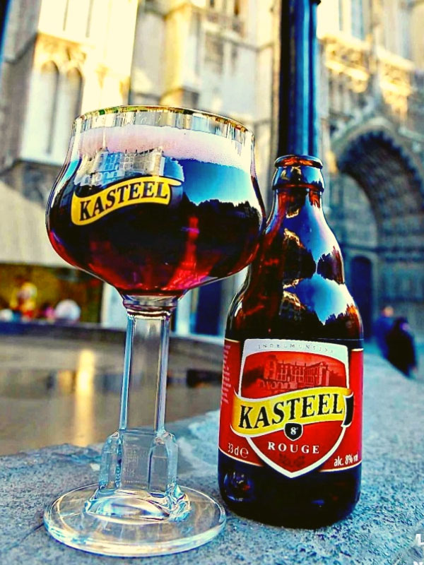 bia bỉ kasteelbier rood 8%