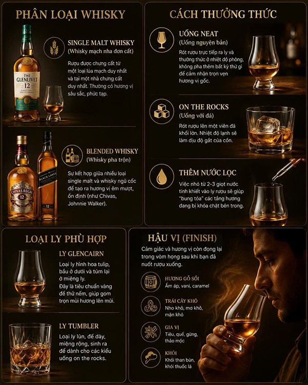 cách uống rượu whisky cho người mới bắt đầu đúng chuẩn